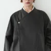 Blouson aviateur en cuir Blouson aviateur en cuir