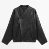 Blouson aviateur en cuir Blouson aviateur en cuir