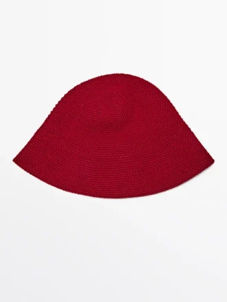 Bonnet en tricot mélangé laine