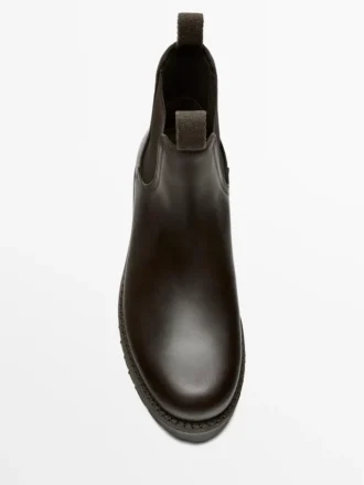 Bottes Chelsea en cuir