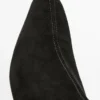 Bottines à talon compensé en cuir refendu