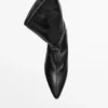 Bottines à talons hauts en cuir Bottines à talons hauts en cuir