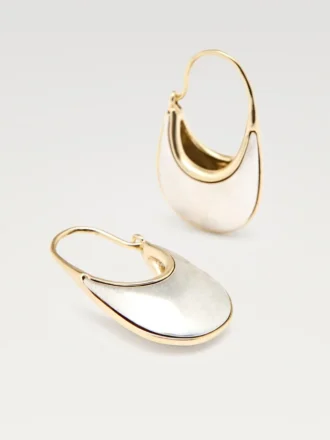 Boucles d&rsquo;oreilles anneaux en pierre