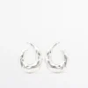 Boucles d’oreilles créoles texturées Boucles d’oreilles créoles texturées