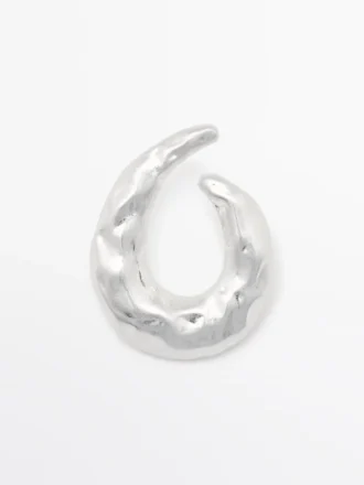 Boucles d&rsquo;oreilles créoles texturées