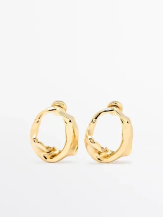 Boucles d&rsquo;oreilles de forme irrégulière