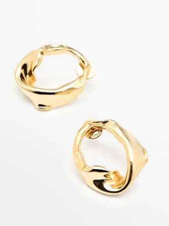 Boucles d&rsquo;oreilles de forme irrégulière