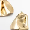 Boucles d’oreilles de taille moyenne à plis Boucles d’oreilles de taille moyenne à plis