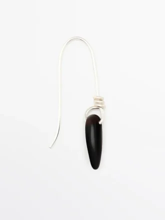 Boucles d&rsquo;oreilles pendantes en pierre