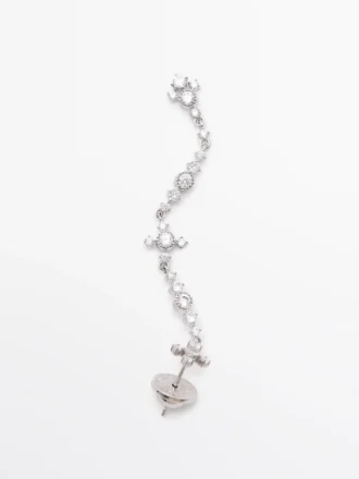 Boucles d&rsquo;oreilles pendantes en strass