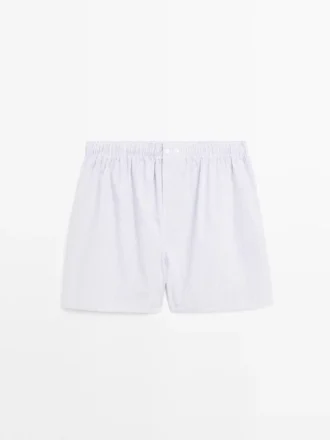 Boxer à imprimé double rayure