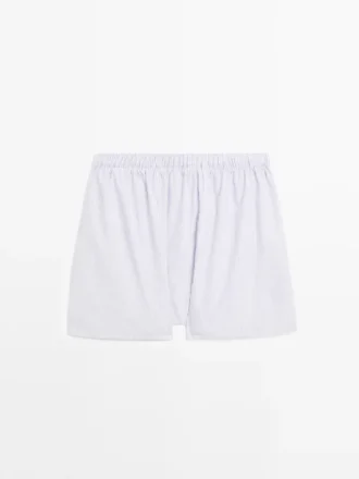 Boxer à imprimé double rayure