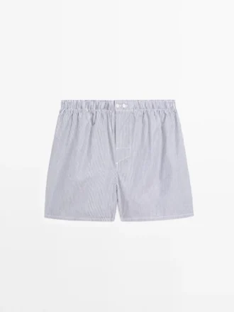 Boxers à imprimé rayé
