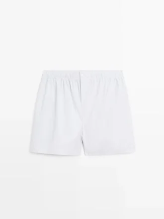 Boxers rayés 100 % coton