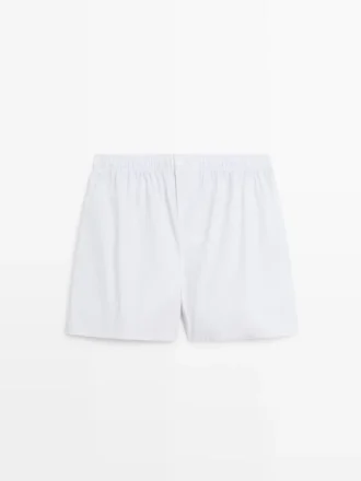 Boxers rayés 100 % coton