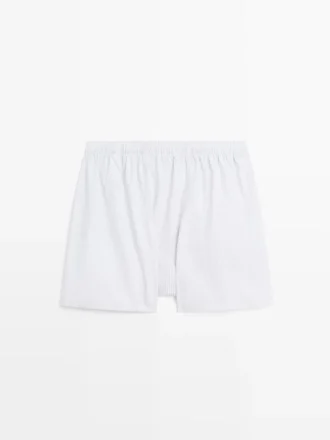 Boxers rayés 100 % coton