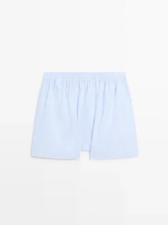 Boxers rayés 100 % coton