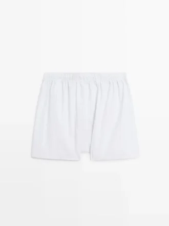Boxers rayés 100 % coton