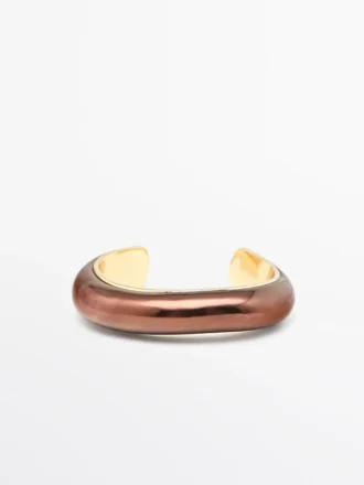 Bracelet effet patine bronze