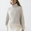Cape 100 % laine avec franges Cape 100 % laine avec franges