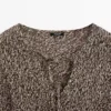Cape en tricot de coton mélangé