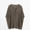 Cape en tricot de coton mélangé