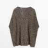 Cape en tricot de coton mélangé