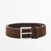 Ceinture en cuir avec boucle carrée Ceinture en cuir avec boucle carrée