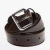 Ceinture en cuir avec boucle carrée Ceinture en cuir avec boucle carrée