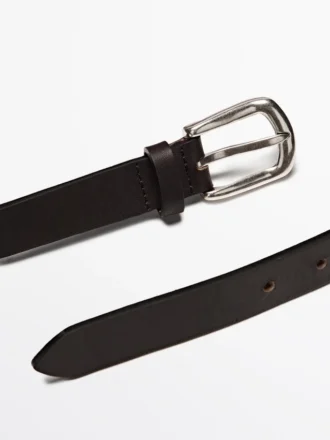 Ceinture en cuir nappa