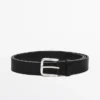 Ceinture en cuir nappa avec boucle carrée Ceinture en cuir nappa avec boucle carrée