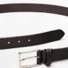 Ceinture en cuir nappa avec boucle rectangulaire Ceinture en cuir nappa avec boucle rectangulaire