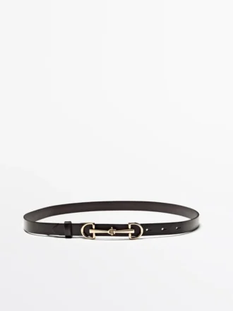 Ceinture en cuir nappa Equestrian