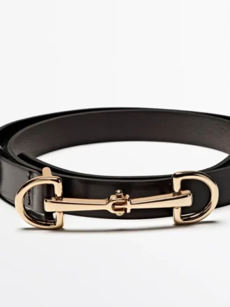 Ceinture en cuir nappa Equestrian