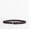 Ceinture en cuir nappa gaufré Ceinture en cuir nappa gaufré