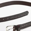 Ceinture en cuir nappa gaufré Ceinture en cuir nappa gaufré