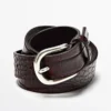 Ceinture en cuir nappa gaufré Ceinture en cuir nappa gaufré