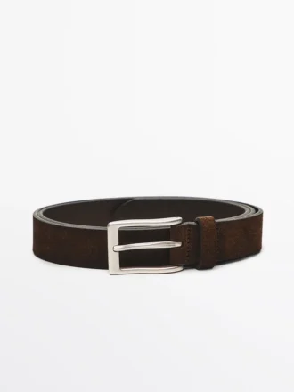 Ceinture en cuir nappa moelleux