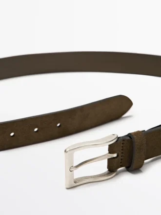 Ceinture en cuir nappa moelleux