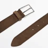 Ceinture en cuir nappa souple avec boucle en nickel Ceinture en cuir nappa souple avec boucle en nickel