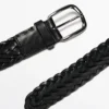 Ceinture en cuir nappa tressé Ceinture en cuir nappa tressé