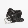 Ceinture en cuir nappa tressé Ceinture en cuir nappa tressé