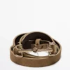 Ceinture en cuir suédé fendu de style Equestrian Ceinture en cuir suédé fendu de style Equestrian