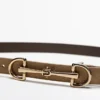 Ceinture en cuir suédé fendu de style Equestrian Ceinture en cuir suédé fendu de style Equestrian