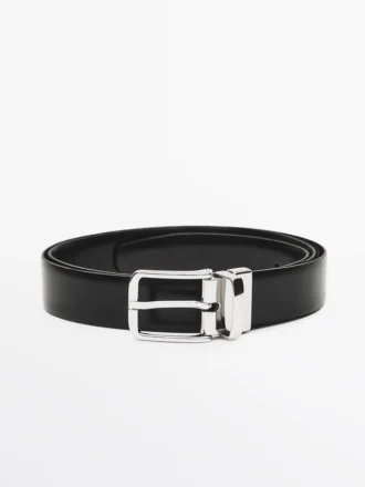 Ceinture réversible en cuir nappa