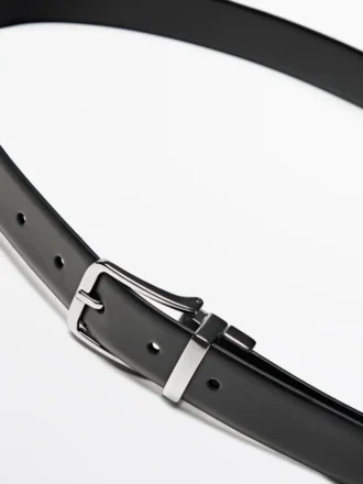 Ceinture réversible en cuir nappa