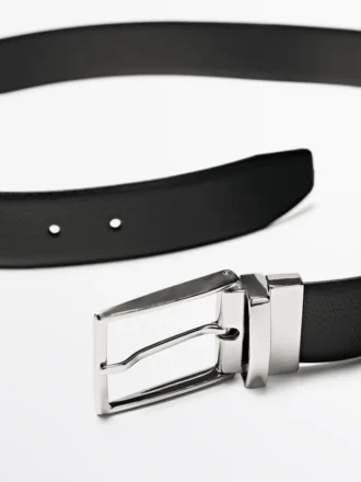 Ceinture réversible en cuir nappa