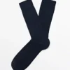 Chaussettes en mélange de coton à bords-côtes Chaussettes en mélange de coton à bords-côtes