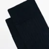 Chaussettes en mélange de coton à bords-côtes Chaussettes en mélange de coton à bords-côtes