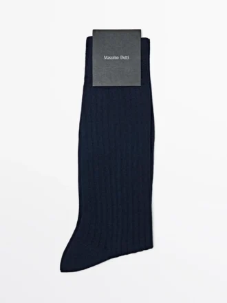 Chaussettes élégantes à côtes